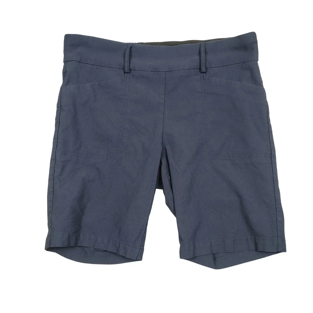 PGA Tour Golf Shorts Mens XL Blue Stretch Solid Viscose Blend SU37437